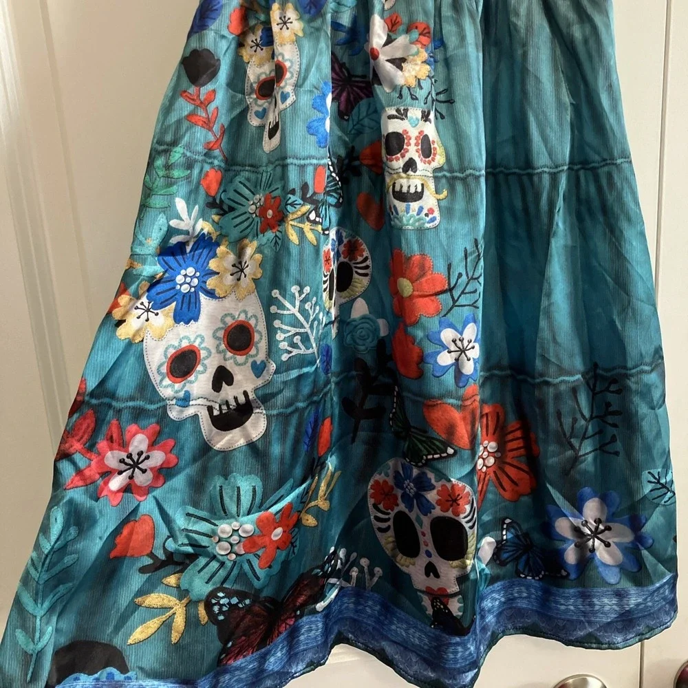 Ikali Costume Dress Girls 3-4T Multi-Color NEW Encanto Day Of The Dead Z116